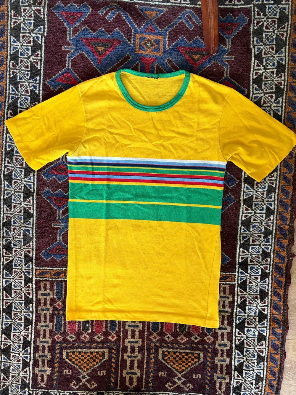 70’s Vintage Stripe Retro Ringer Tee